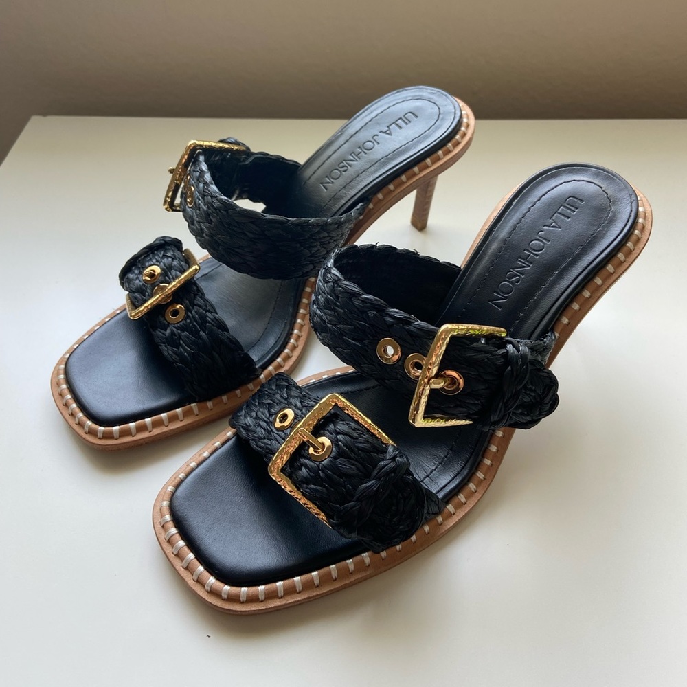 Ulla Johnson Ellery raffia sandal, size 6.5
